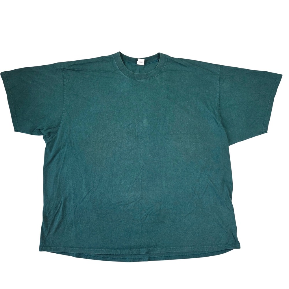 Vintage Cherokee Mens 3X Forest Green T-Shirt Cotton Made USA Short Sleeve Retro